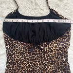 Pinup Couture Dixiefried Dress Halter Satin Cheetah Leopard Print Vintage Sz S Multiple Photo 10