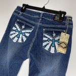 Gazoz Jeans Womens Size 8 Straight Leg Denim Inseam 32" Cross Pants Blue Photo 2
