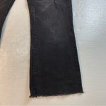 Risen Wide Ankle Flare Jeans Black 38”x28” Mid Rise Distressed Raw Hem‎ Stretch Size undefined Photo 2
