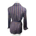 Banana Republic NEW Spencer Purple Striped Belted Long Sleeve Blazer Jacket XS Photo 1