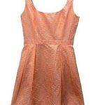 Anthropologie EUC Shoshanna Pleated Sleeveless Neon Peach Pink Mini Dress 4 Photo 0