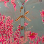 Lilly Pulitzer New  Elsa Top Long Sleeve Blouse Royal Coral Women’s Medium Photo 8