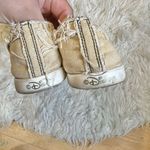 Crocs Mickey Mouse Disney Tan Canvas Slip On Loafer Flats Women’s 9 W Photo 3