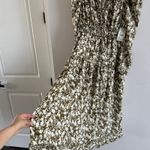 Tuckernuck HYACINTH HOUSE  Olive Floral Renee Ruffle Midi Dress Size XS Photo 2