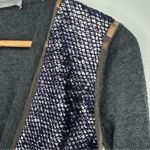 REED KRAKOFF Spangles Cashmere Cardigan Sweater Size XS Gray Photo 4