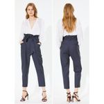 IRO  Paris Cadmos Wrap-Effect Studded Chiffon Peplum Blouse White Women's 36 / 4 Photo 1