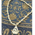 Vintage hand carved Elephant necklace tribal ethnic Photo 3