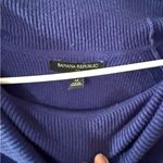 Banana Republic Women’s Blue Off Shoulder Cowl Neck Knit Sweater Size L Photo 5
