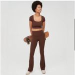 Aerie  Real Me Xtra High Waisted Brown Bootcut Leggings Photo 1