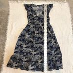 Vineyard Vines large tropical poplin flutter midi dress pockets D1 2761 Photo 1