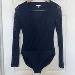 Xhilaration  Lace Bodysuit Blue Size S Photo 2