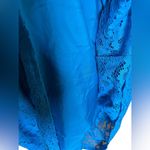 BB Dakota NWT  Sea Blue Kerry Double V-Neck Fit And Flare Lace Dress Plus Sz 22 Photo 8