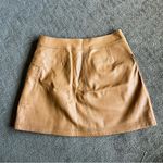 Free People  Faux Leather A-Line Mini Skirt Photo 5