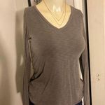 Max Studio  size xs women’s long sleeve top gray xsmall tee plain basic casual Photo 0