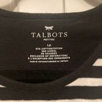 Talbots Women's Stretch Cotton Top 3/4 Sleeve Striped Multicolor Size LP Photo 4