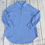 Soft Surroundings Top Women’s Small Oversized Tunic Coastal Beach Lagenlook Blue Photo 7