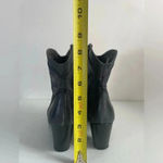 Sesto Meucci  Sleek Western Zip Style Charcoal Weave Granny Ankle boots Booties 6 Photo 4