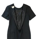 Brooks Brothers  100% Wool Sheath Dress Classic Black Gold Buttons Womens 8 Photo 4