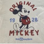 Disney Walt  World Shirt Adult Large Beige Mickey Mouse Original 1928 Ringer Exc Photo 3