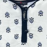 Mm Mm Mm Floral Romper Blue White Summer Boho Size M Lined Adjustable Straps Size M Photo 5