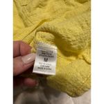 FAVLUX  Cropped Boatneck Cotton Blouse Women's Size Medium Yellow Photo 3