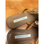 Diane Von Furstenberg  Leather Shell Detail Brown Sandals Women's 9.5 Photo 2