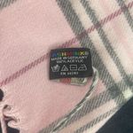 Cashmink V Fraas West Germany Scarf Pink Blk White 52" L 11.5" W Soft RN66349 Photo 2