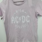 ACDC Pink Baby Tee Size Small Grunge Photo 3