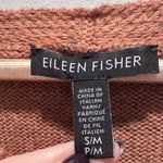 Eileen Fisher Terracotta High Low Knit Top Short Sleeve Wool Yak Alpaca Size S/M Photo 2