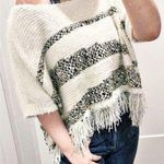 Anthropologie ’s Moth Knit Cropped Oversized Poncho Sweater, Size XS NWT $128 Photo 0