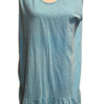 Fresh Produce ‎ Swimming Pool BLUE MELODY Slub Cotton Flounce Dress Size Medium Photo 0