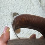 Gucci  White and Gold Slide Sandals with Fringe Size 39 Photo 11