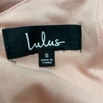 Lulus  Dress Cowl‎ Neck Pink Floral Print Iridescent Size Small Midi Side Slit Photo 6