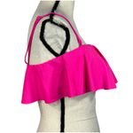 La Blanca SZ 12 Island Goddess Bandeau Bikini Swim Top UPF 50+ Ruffled Pop Pink Photo 3