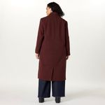 The Drop Liam Oversized Long Wool Blend Coat Decadent Chocolate 3X Brown Photo 4