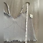 Aerie Seamless Rib Corset Bra Crop Top in Gray size Medium Photo 7