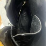 Moussy black patent leather boots size 7/L career goth preppy moto emo modern Photo 6