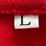 Red Fleece Sweater with Woman’s Face and an Eye, size L Size L Photo 2