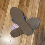 Serra  Slip On Flat Tie Bow Espadrille Blue/White Sandals Size 10 NWT Photo 4