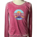 Redfish Lake Lodge Idaho Graphic Sweatshirt Pullover EMI Pink Small S Photo 0