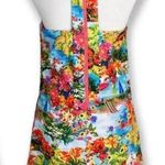 Nicole Miller Tropical Paradise Sundress with Pom Pom Fringe Hem Photo 1