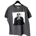 Urban Outfitters 2Pac Rap Tee T Shirt Gray Extra Large XL Graphic Photo 1