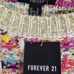 Forever 21  NWT gold metallic multicolor sweater size medium Photo 5