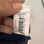 Campus Sutra | Elegant Navy Blue Crewneck Sweater Photo 4