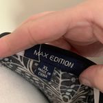 Max edition  Dress in Black with Light Green & Orange Abstract Design Size XL NEW Photo 5