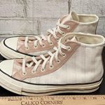Converse 572701C Chuck 70 Hi Crafted Folk Jacquard Sneakers Egret/Pink Clay 8 Photo 8