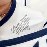 Revolve Lovers + Friends Valora One Piece Swimsuit Size Small NWT Blue & White Photo 11