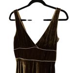 Zara‎ Woman Velvet Midi Dress Sz M Fairy Grunge Whimsygoth Jewel Tones Autumn Brown Size M Photo 2