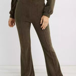 Aerie  Groove-On Rib Velour Flare Pant Nomad Olive Size S Photo 0