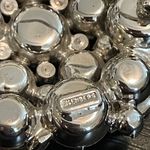 Eisenberg Vintage Brooch Clip On Earrings Austrian Rhinestone Crystal Silvertone Silver Photo 6